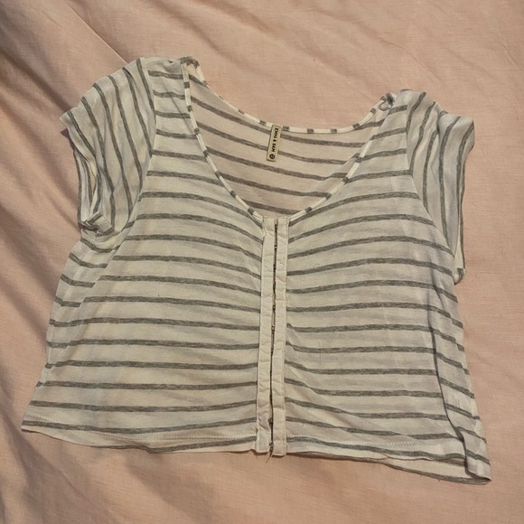 LF striped cropped tee - Picture 1 of 3